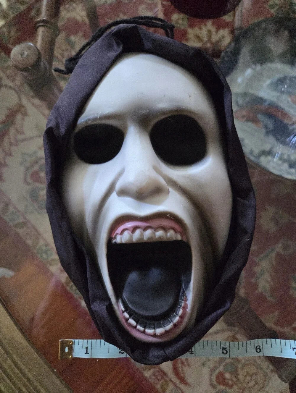 Vintage HALLOWEEN Gemmy Light Up Mask Hanging Decor 2008 WINDOW LEECHERS Works